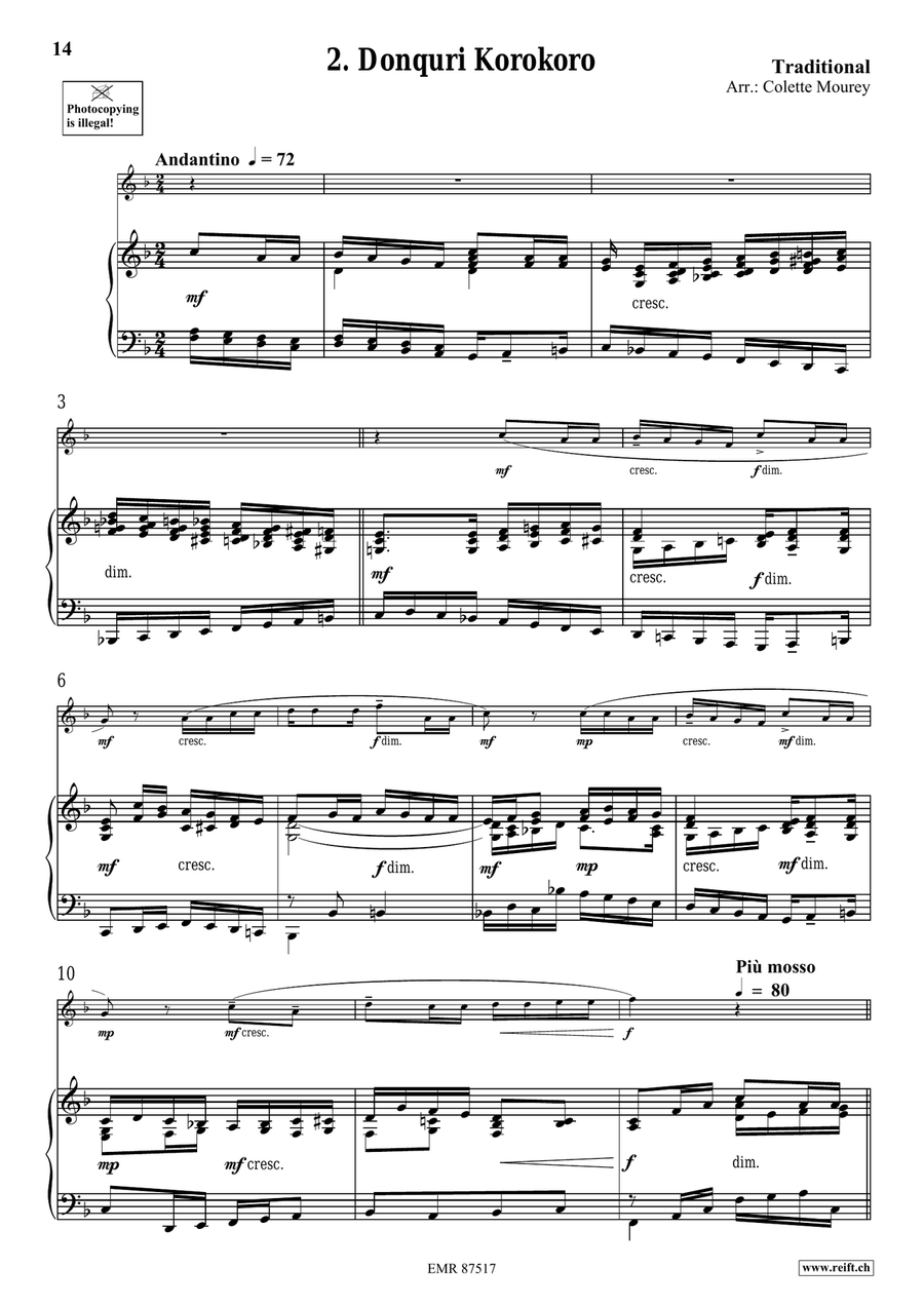 Folk Songs From Japan Folk Songs From Japan Violin Solo scores gallery preview page 6