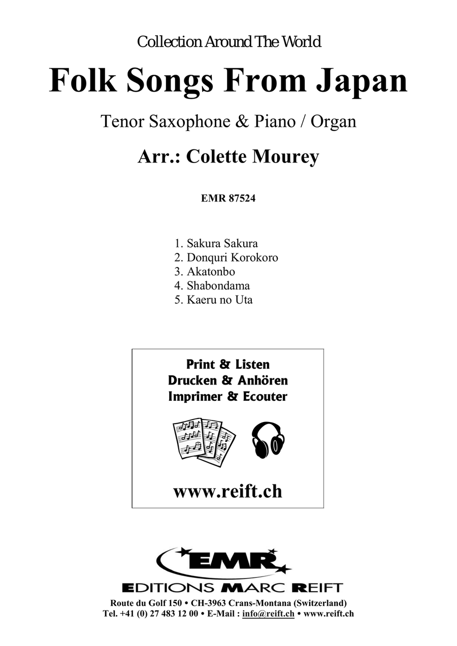 Folk Songs From Japan Folk Songs From Japan Tenor Saxophone scores gallery preview page 2