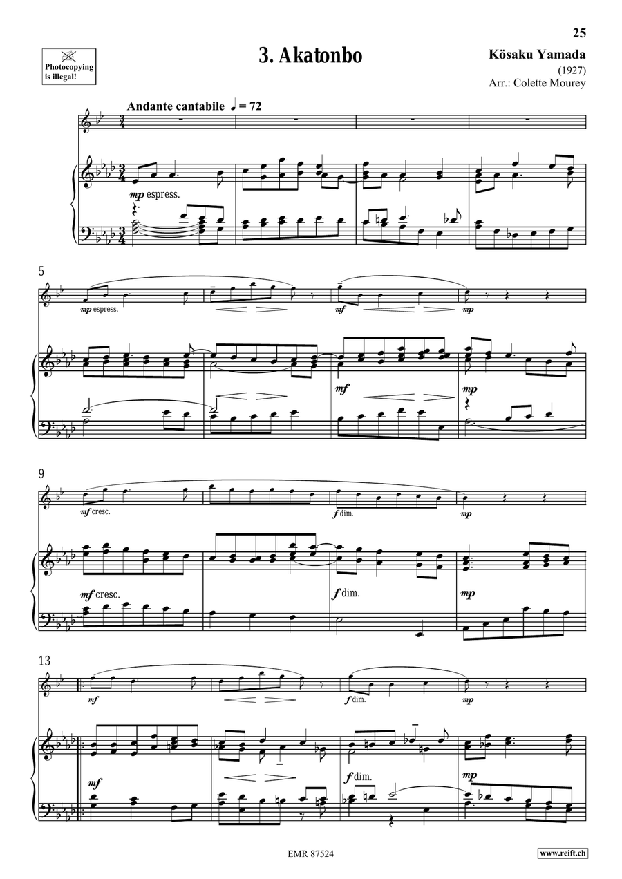 Folk Songs From Japan Folk Songs From Japan Tenor Saxophone scores gallery preview page 8