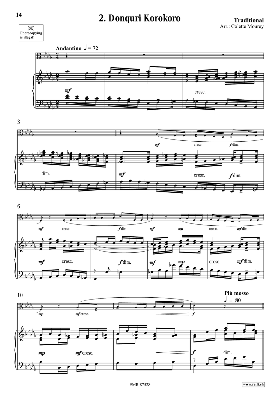 Folk Songs From Japan Folk Songs From Japan Organ scores gallery preview page 6