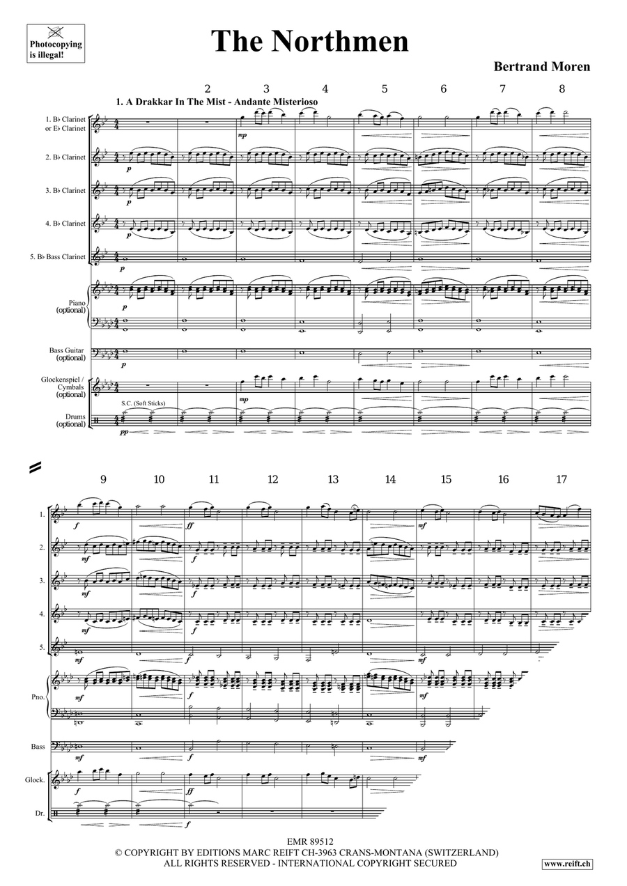 The Northmen The Northmen Clarinet Quintet scores gallery preview page 4