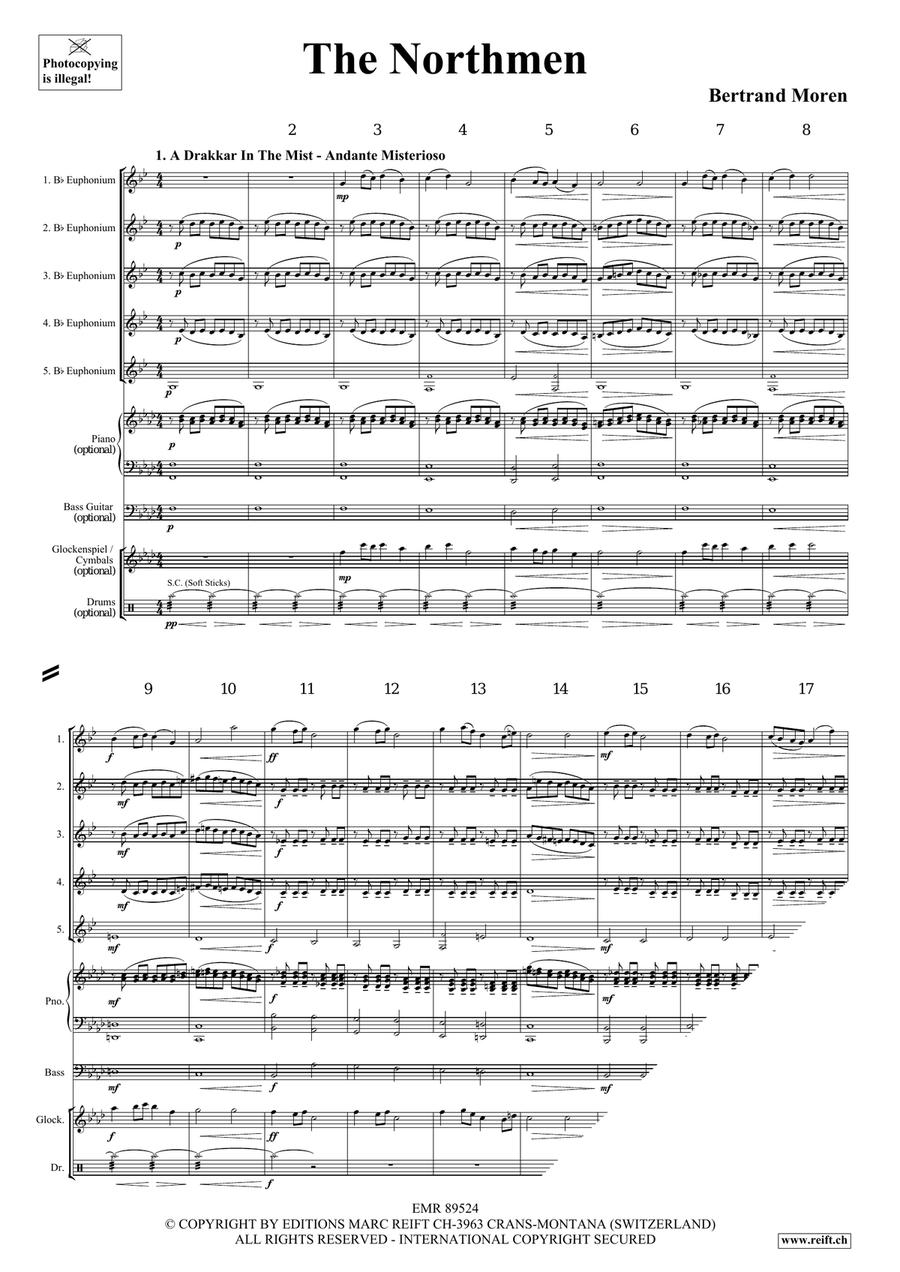 The Northmen The Northmen Euphonium Quintet scores gallery preview page 4