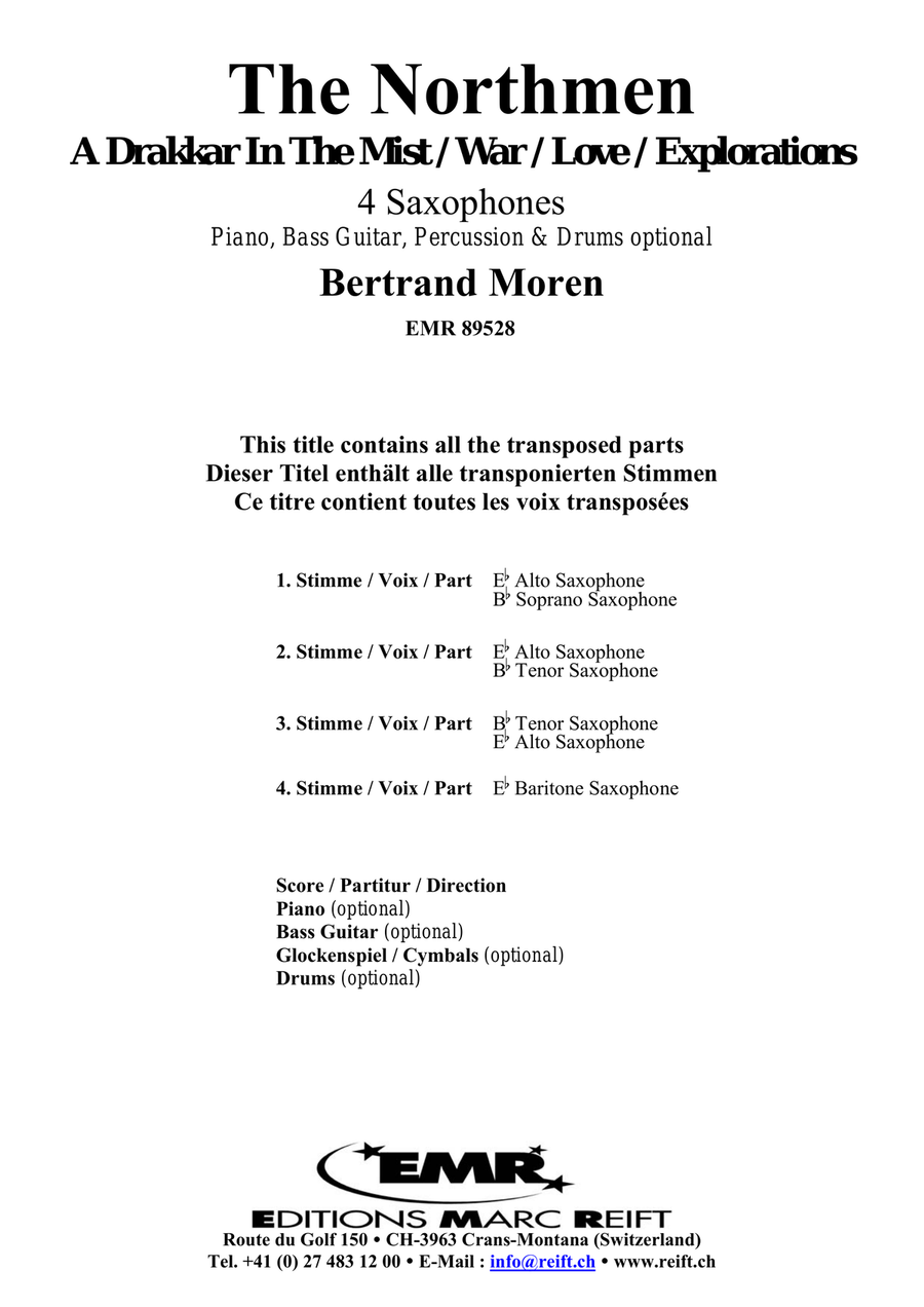 The Northmen The Northmen Saxophone Quartet scores gallery preview page 2