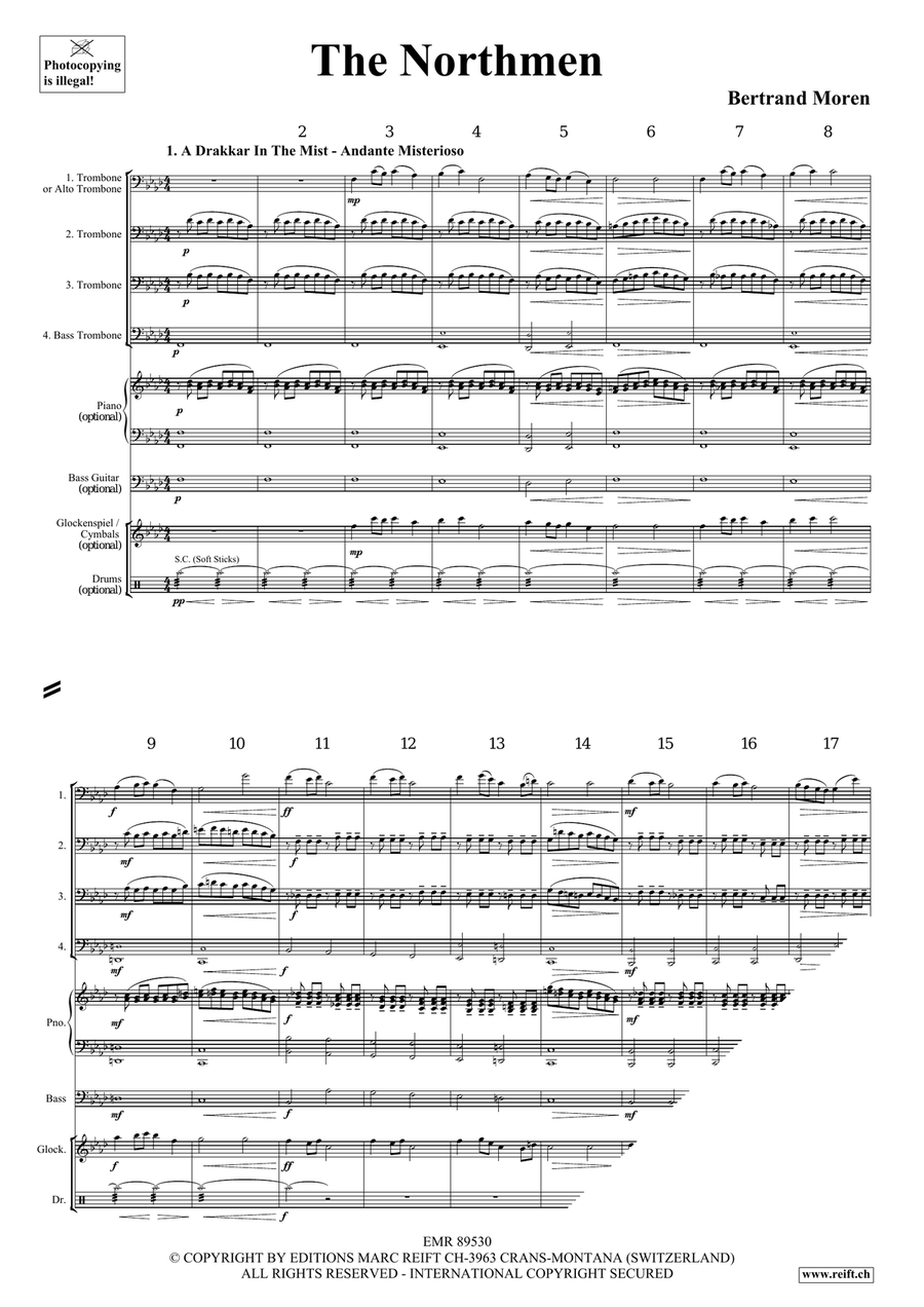 The Northmen The Northmen Trombone Quartet scores gallery preview page 4