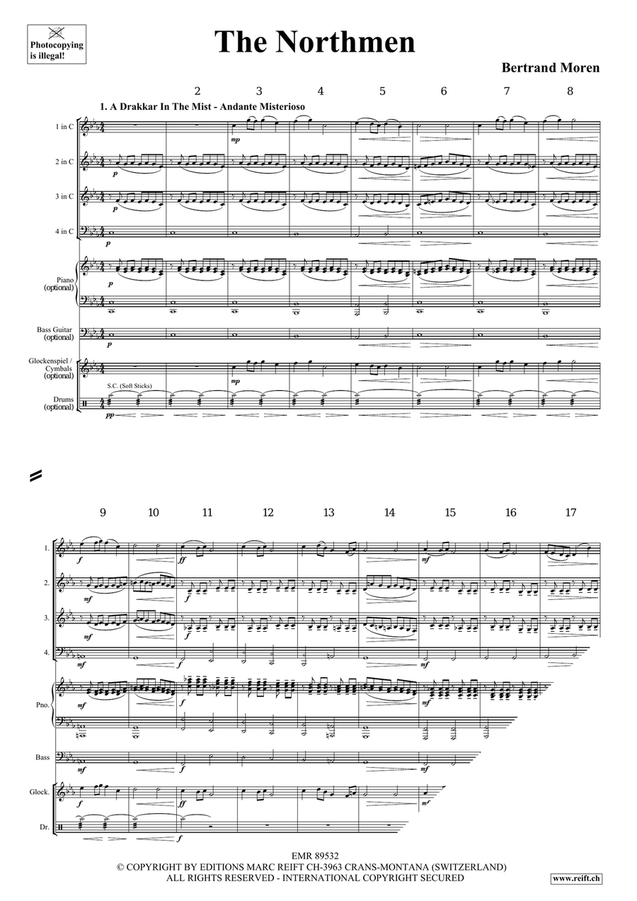 The Northmen The Northmen Brass Quartet scores gallery preview page 4