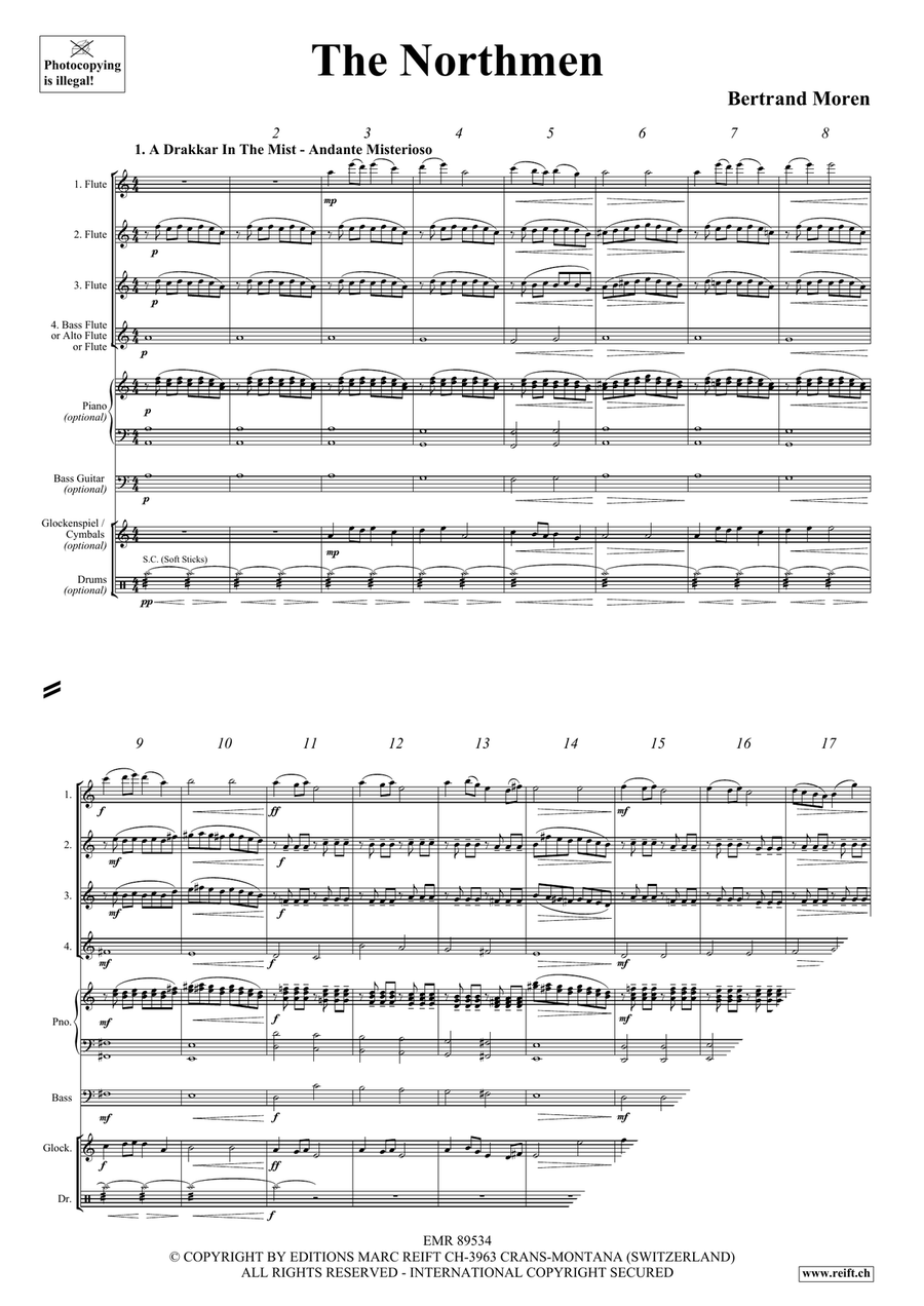 The Northmen The Northmen Flute Quartet scores gallery preview page 4