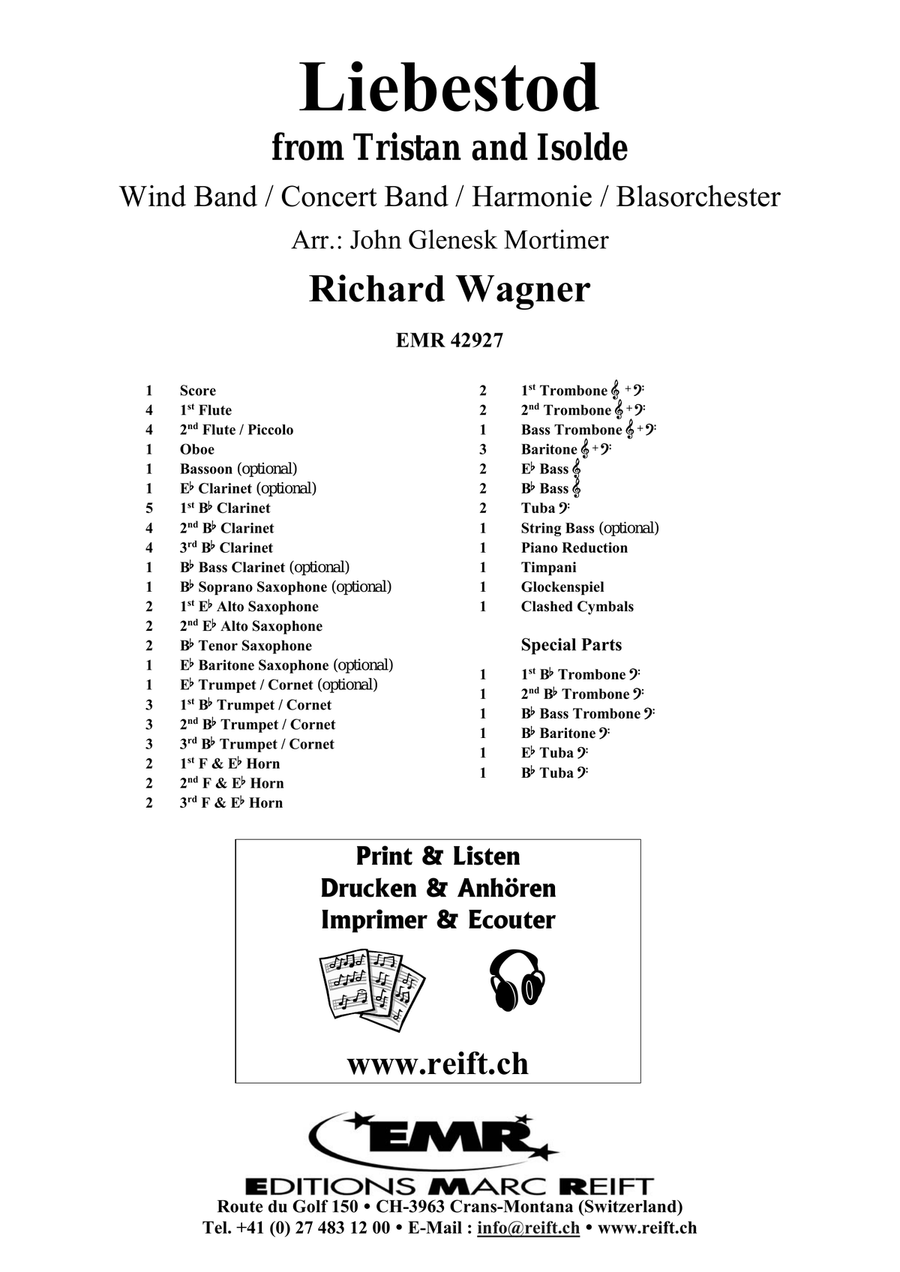 Liebestod Liebestod Concert Band scores gallery preview page 2