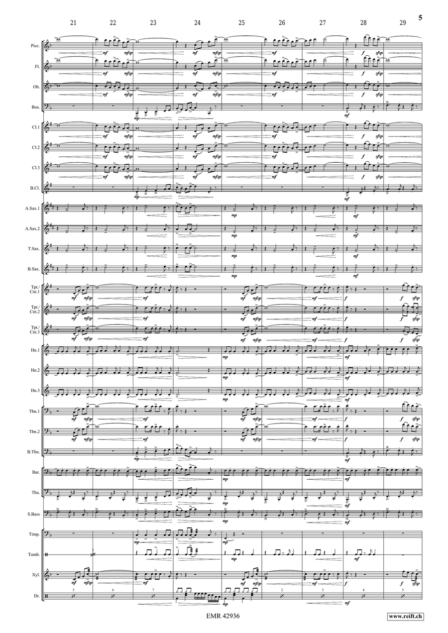 Reaching The Stars Reaching The Stars Concert Band scores gallery preview page 6