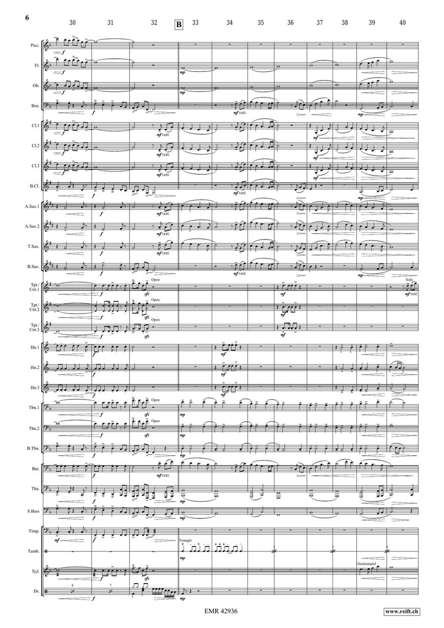 Reaching The Stars Reaching The Stars Concert Band scores gallery preview page 7