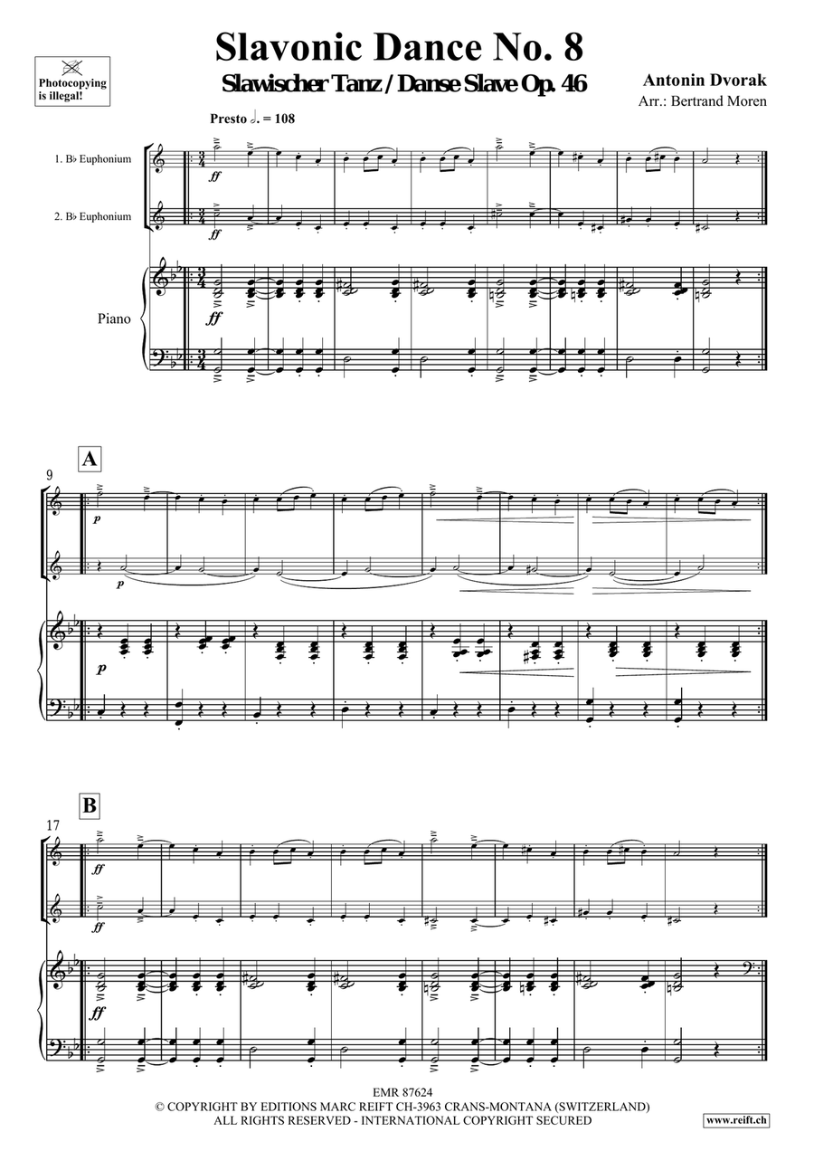 Slavonic Dance No. 8 Slavonic Dance No. 8 Euphonium Duet scores gallery preview page 3