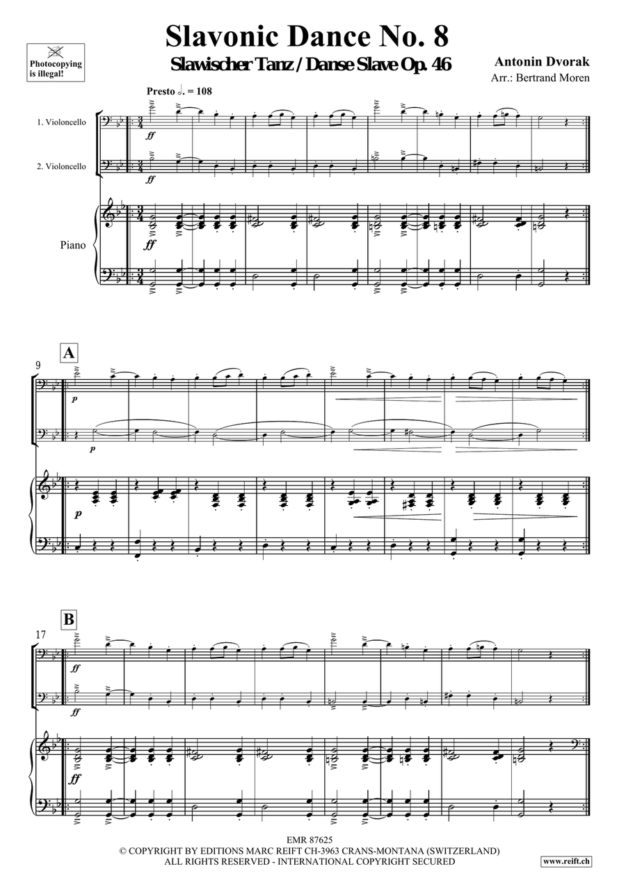 Slavonic Dance No. 8 Slavonic Dance No. 8 Cello scores gallery preview page 3