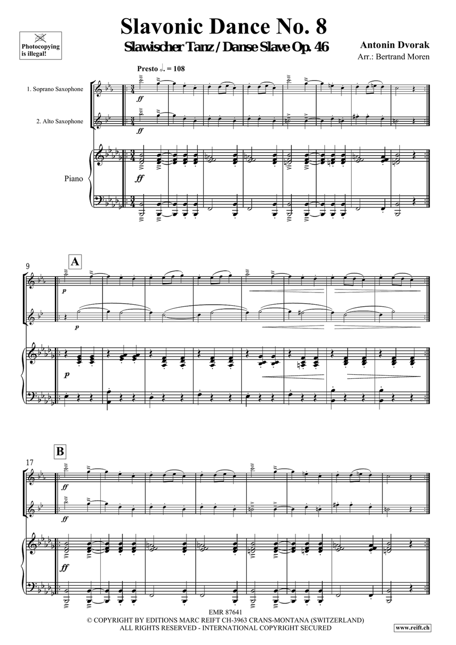 Slavonic Dance No. 8 Slavonic Dance No. 8 Soprano Saxophone scores gallery preview page 3