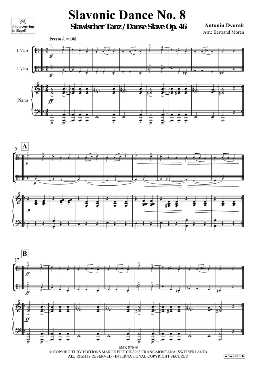 Slavonic Dance No. 8 Slavonic Dance No. 8 Viola scores gallery preview page 3