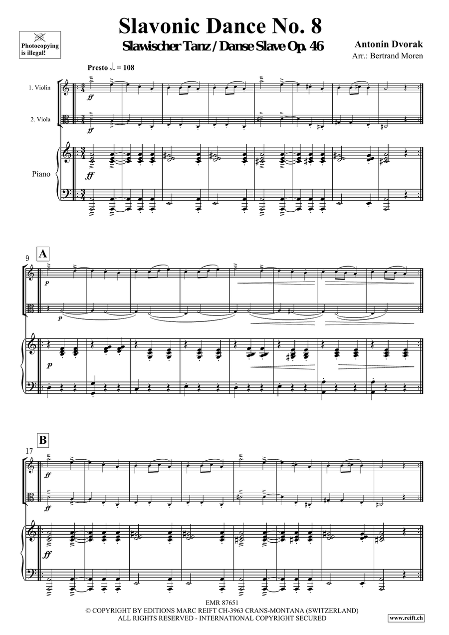 Slavonic Dance No. 8 Slavonic Dance No. 8 Viola scores gallery preview page 3