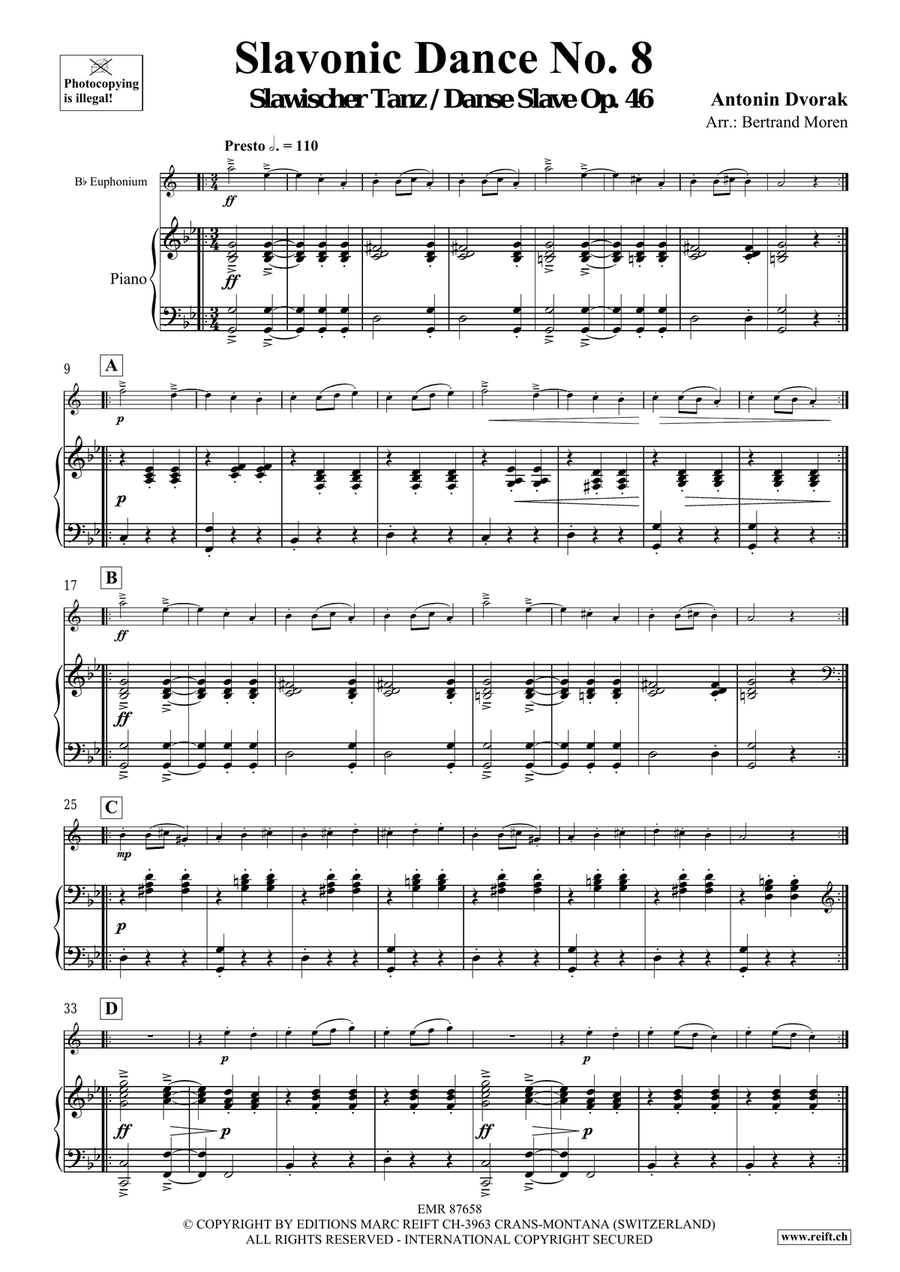 Slavonic Dance No. 8 Slavonic Dance No. 8 Euphonium scores gallery preview page 4