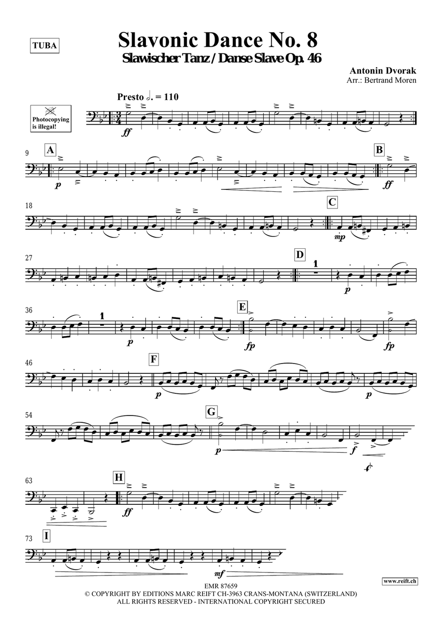 Slavonic Dance No. 8 Slavonic Dance No. 8 Tuba scores gallery preview page 3