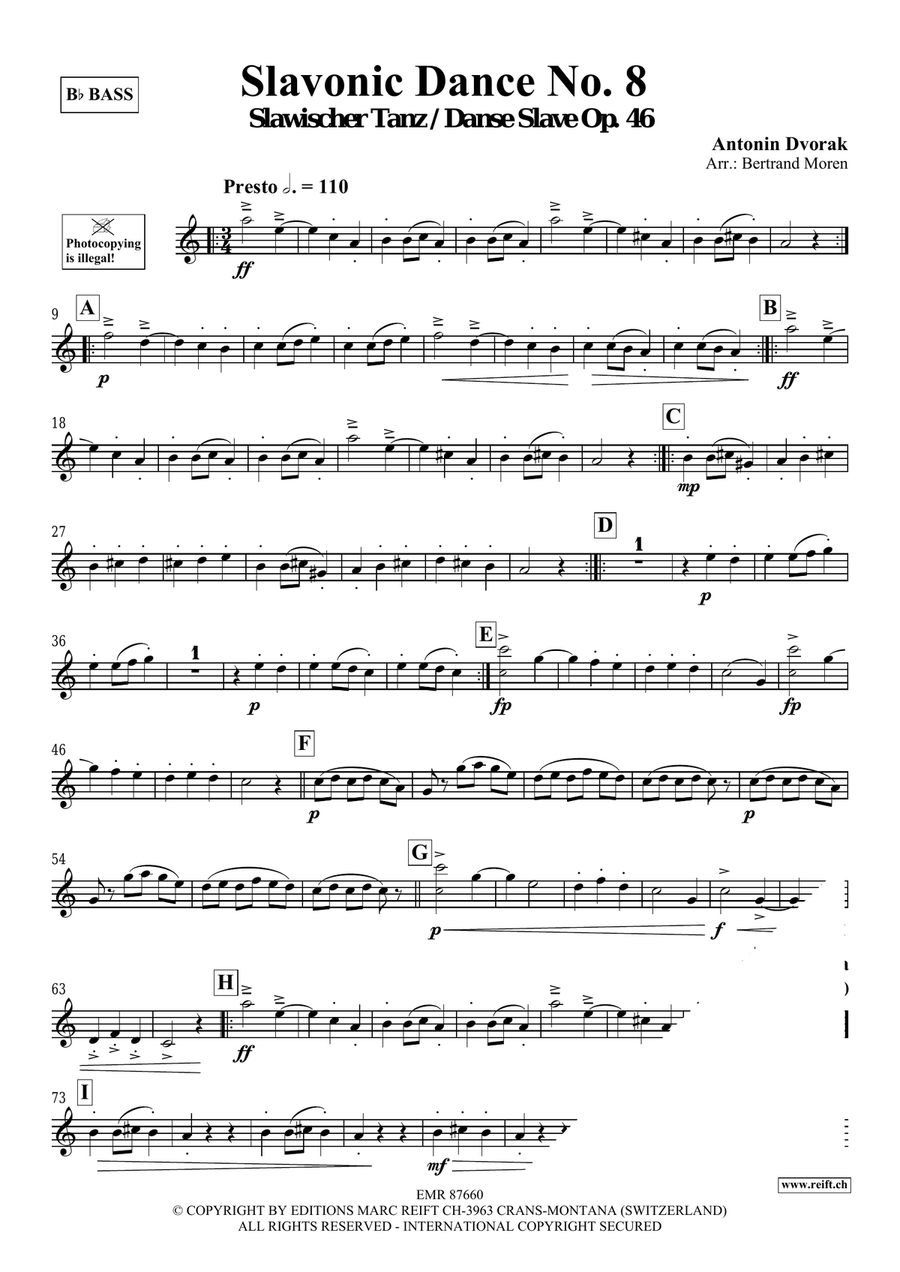 Slavonic Dance No. 8 Slavonic Dance No. 8 Voice Solo scores gallery preview page 3