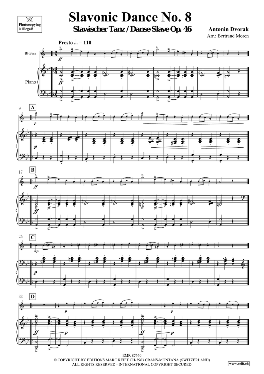 Slavonic Dance No. 8 Slavonic Dance No. 8 Voice Solo scores gallery preview page 4