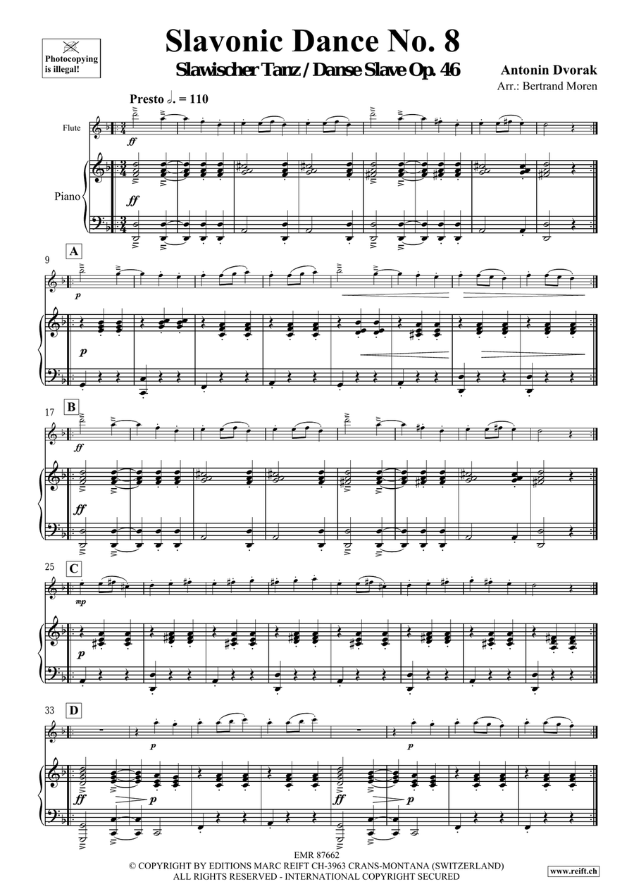 Slavonic Dance No. 8 Slavonic Dance No. 8 Flute Solo scores gallery preview page 4