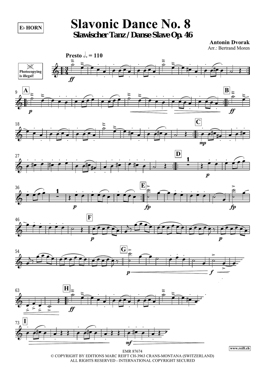 Slavonic Dance No. 8 Slavonic Dance No. 8 Horn scores gallery preview page 3