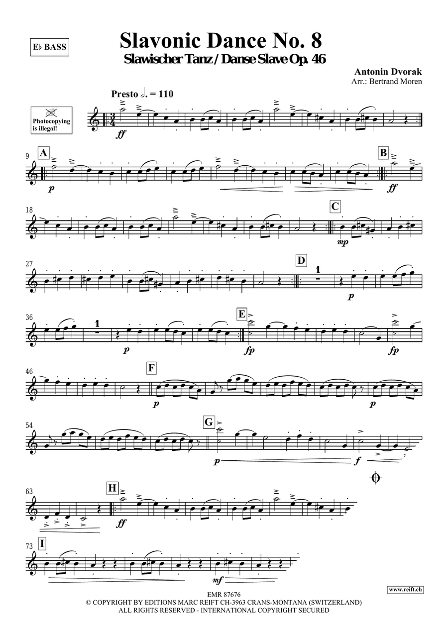 Slavonic Dance No. 8 Slavonic Dance No. 8 Voice Solo scores gallery preview page 3