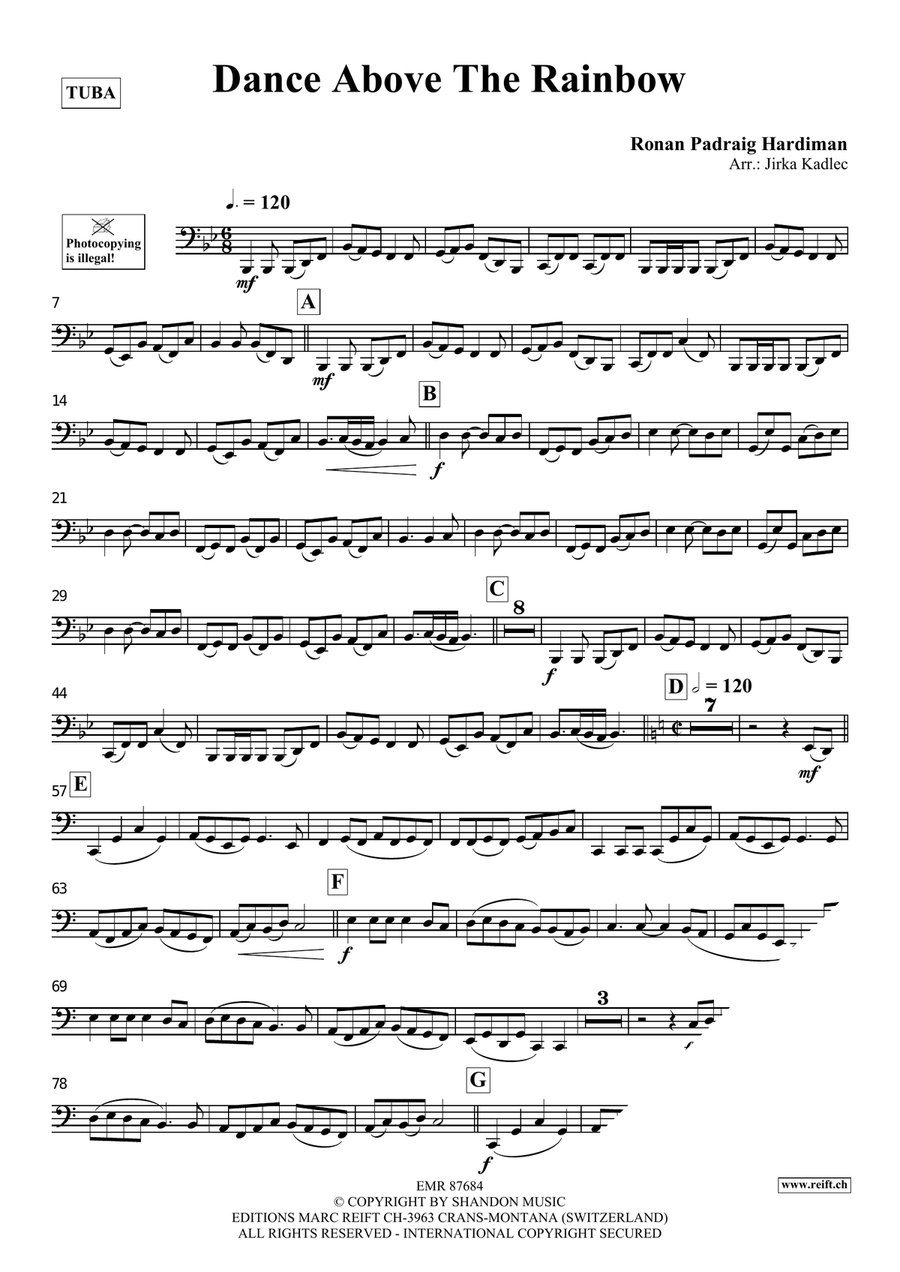 Dance Above The Rainbow Dance Above The Rainbow Tuba scores gallery preview page 3