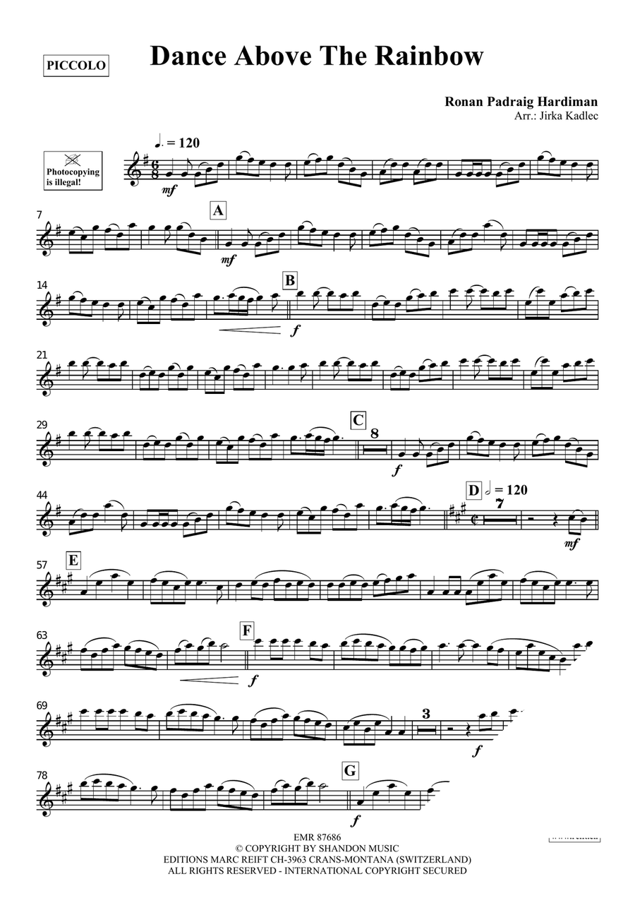 Dance Above The Rainbow Dance Above The Rainbow Piccolo scores gallery preview page 3