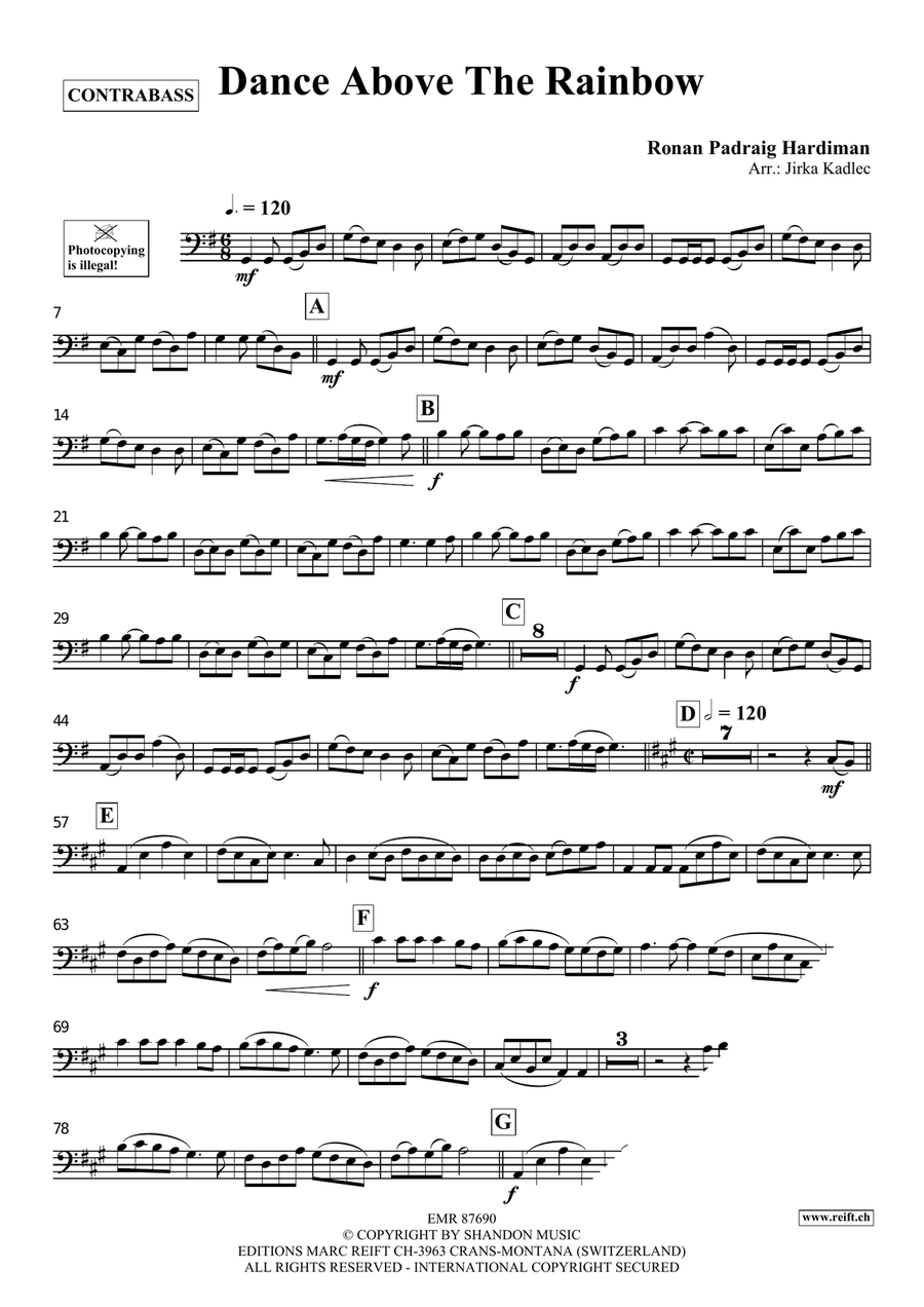 Dance Above The Rainbow Dance Above The Rainbow Double Bass scores gallery preview page 3