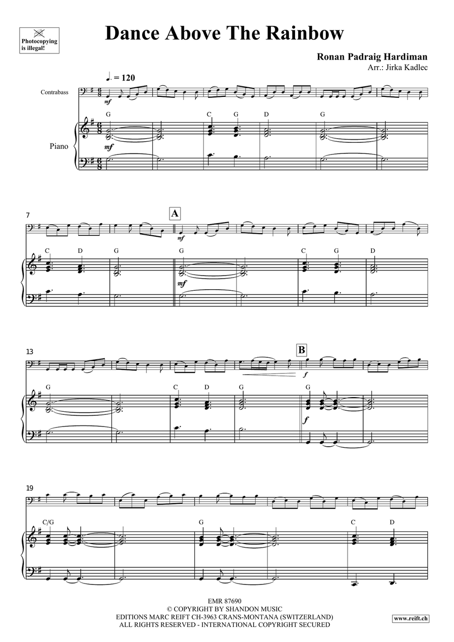 Dance Above The Rainbow Dance Above The Rainbow Double Bass scores gallery preview page 4