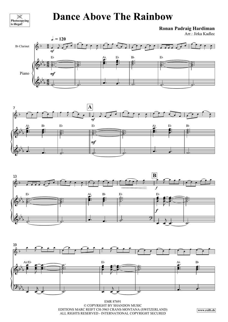 Dance Above The Rainbow Dance Above The Rainbow Clarinet Solo scores gallery preview page 4