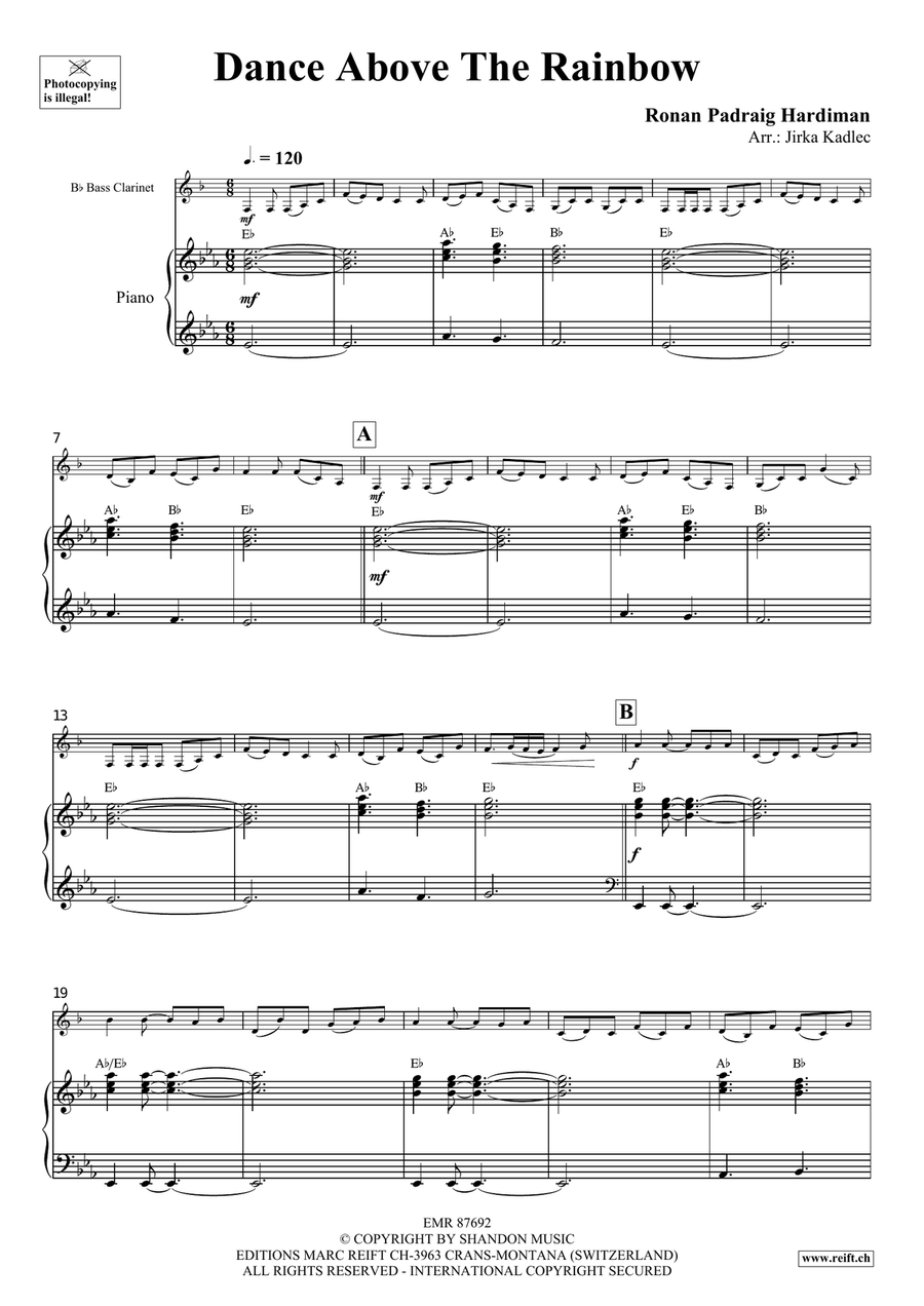 Dance Above The Rainbow Dance Above The Rainbow Bass Clarinet scores gallery preview page 4