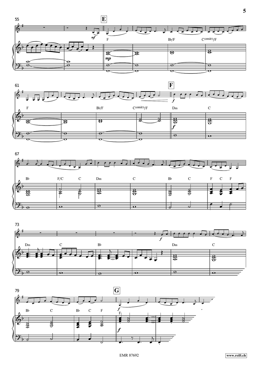 Dance Above The Rainbow Dance Above The Rainbow Bass Clarinet scores gallery preview page 6