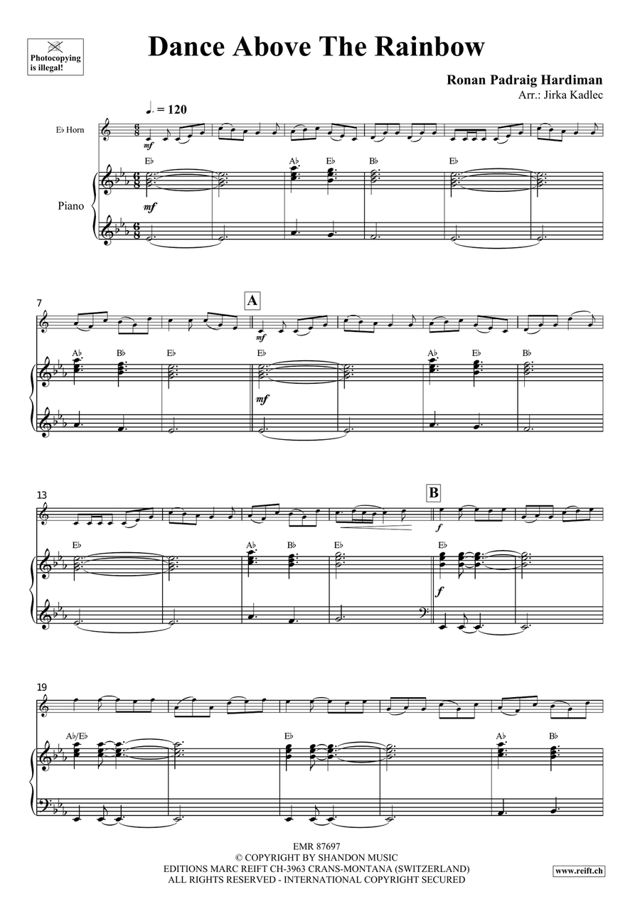 Dance Above The Rainbow Dance Above The Rainbow Horn scores gallery preview page 4