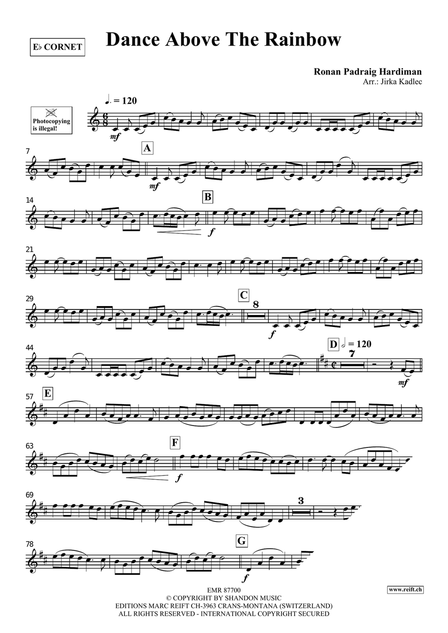 Dance Above The Rainbow Dance Above The Rainbow Cornet scores gallery preview page 3