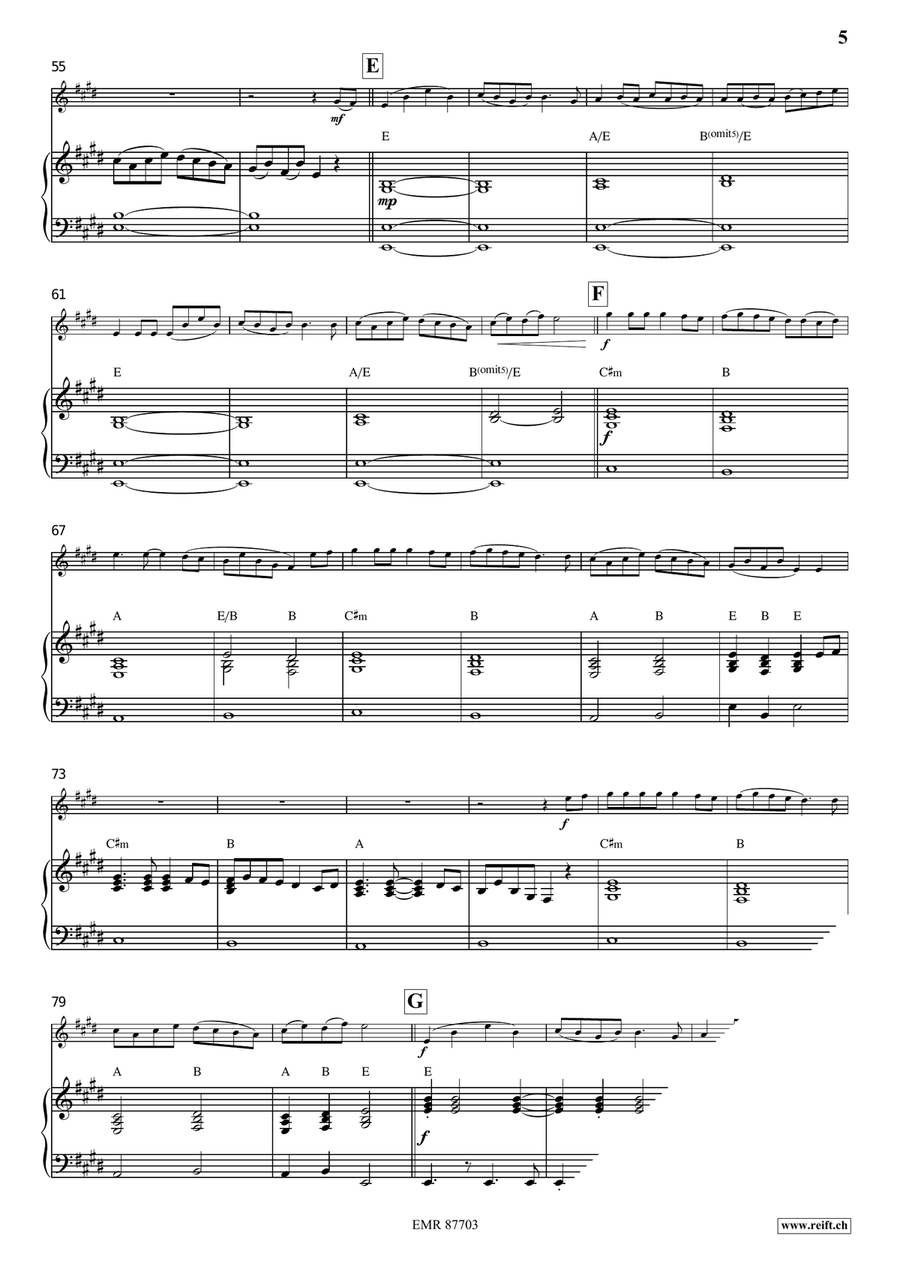 Dance Above The Rainbow Violin Solo scores gallery preview page 6