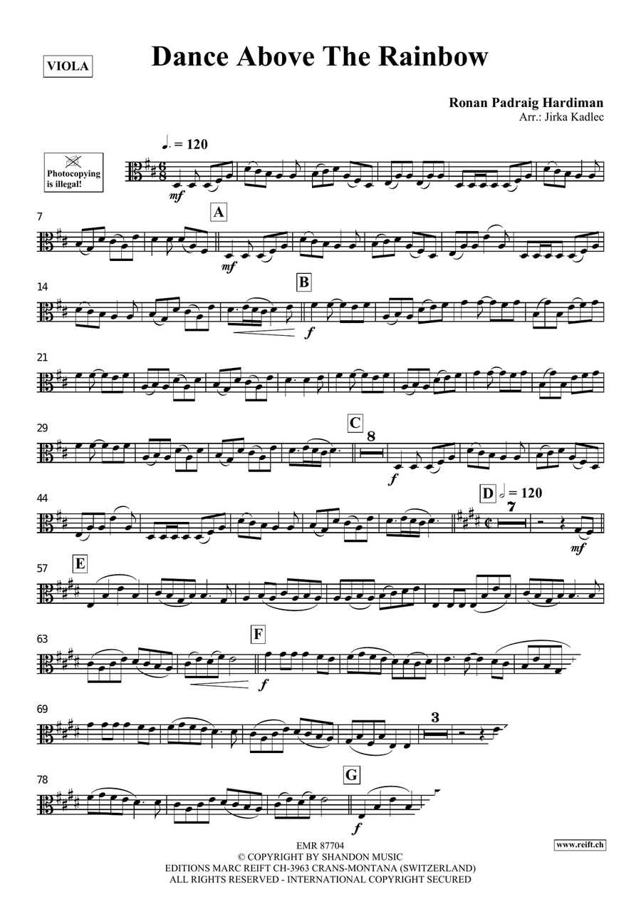 Dance Above The Rainbow Dance Above The Rainbow Piano Accompaniment scores gallery preview page 3