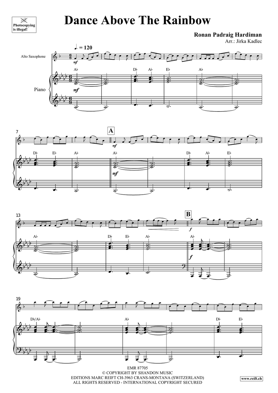 Dance Above The Rainbow Dance Above The Rainbow Alto Saxophone scores gallery preview page 4