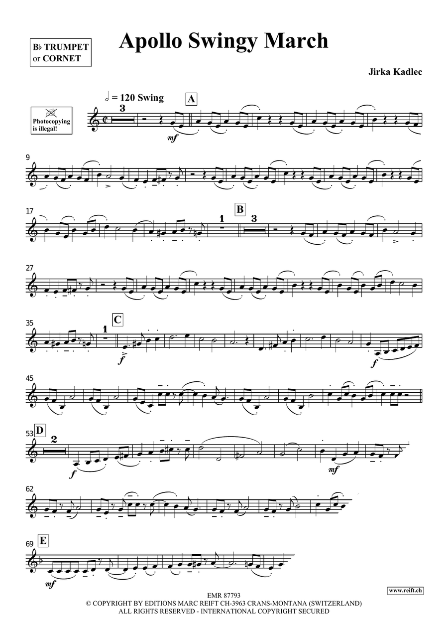 Apollo Swingy March Apollo Swingy March Cornet scores gallery preview page 3