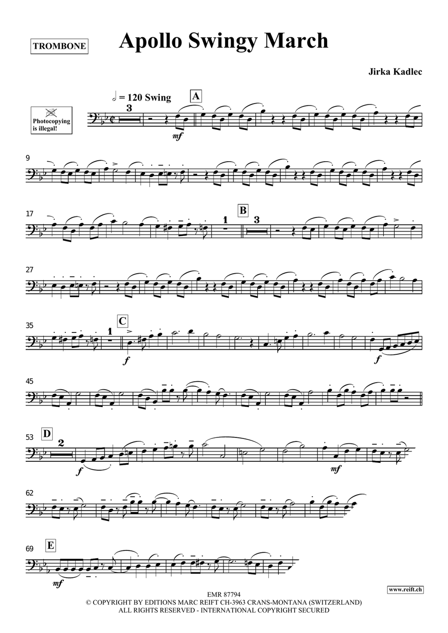 Apollo Swingy March Apollo Swingy March Piano Accompaniment scores gallery preview page 3