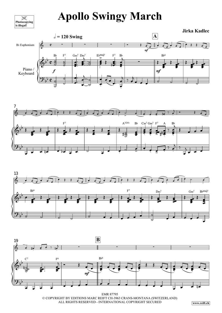 Apollo Swingy March Apollo Swingy March Euphonium scores gallery preview page 4