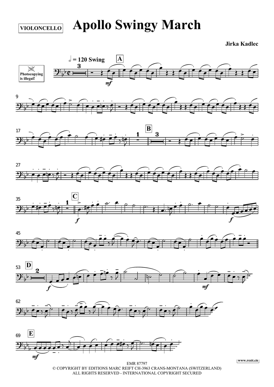 Apollo Swingy March Apollo Swingy March Piano Accompaniment scores gallery preview page 3
