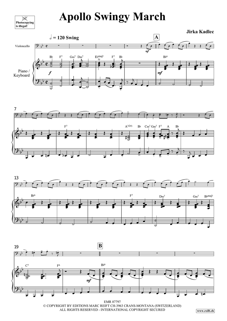 Apollo Swingy March Apollo Swingy March Piano Accompaniment scores gallery preview page 4