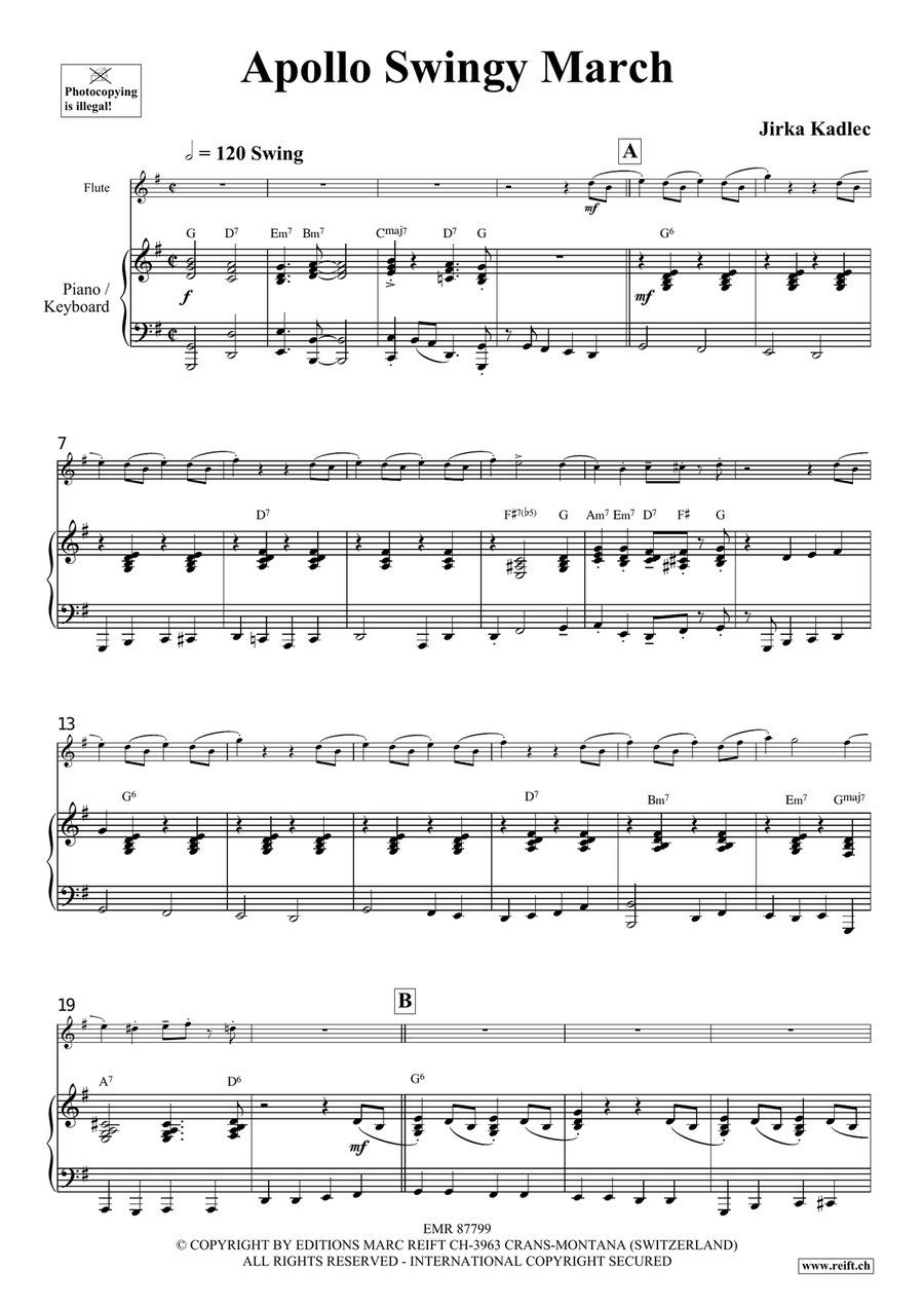 Apollo Swingy March Apollo Swingy March Flute Solo scores gallery preview page 4