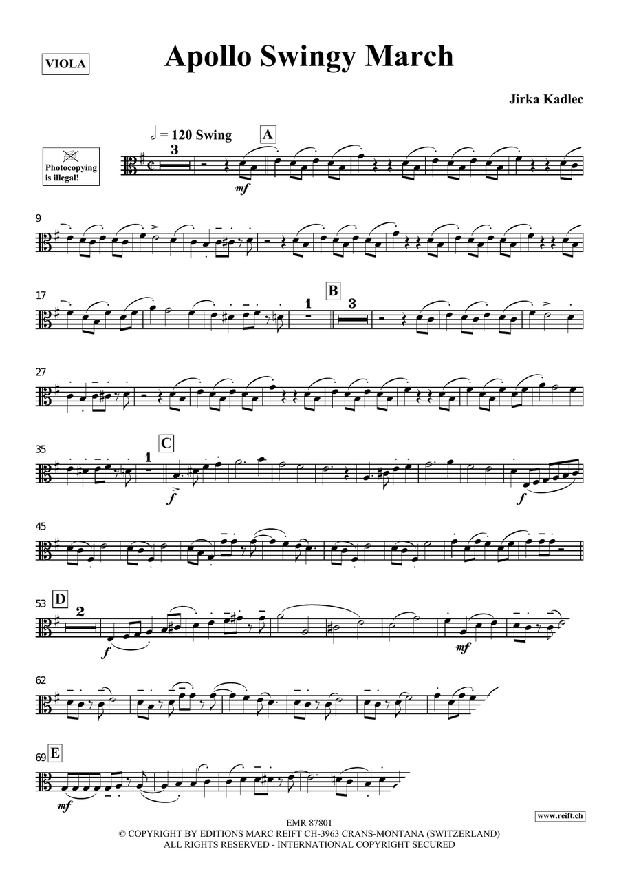Apollo Swingy March Apollo Swingy March Piano Accompaniment scores gallery preview page 3