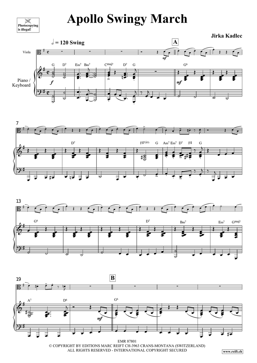 Apollo Swingy March Apollo Swingy March Piano Accompaniment scores gallery preview page 4