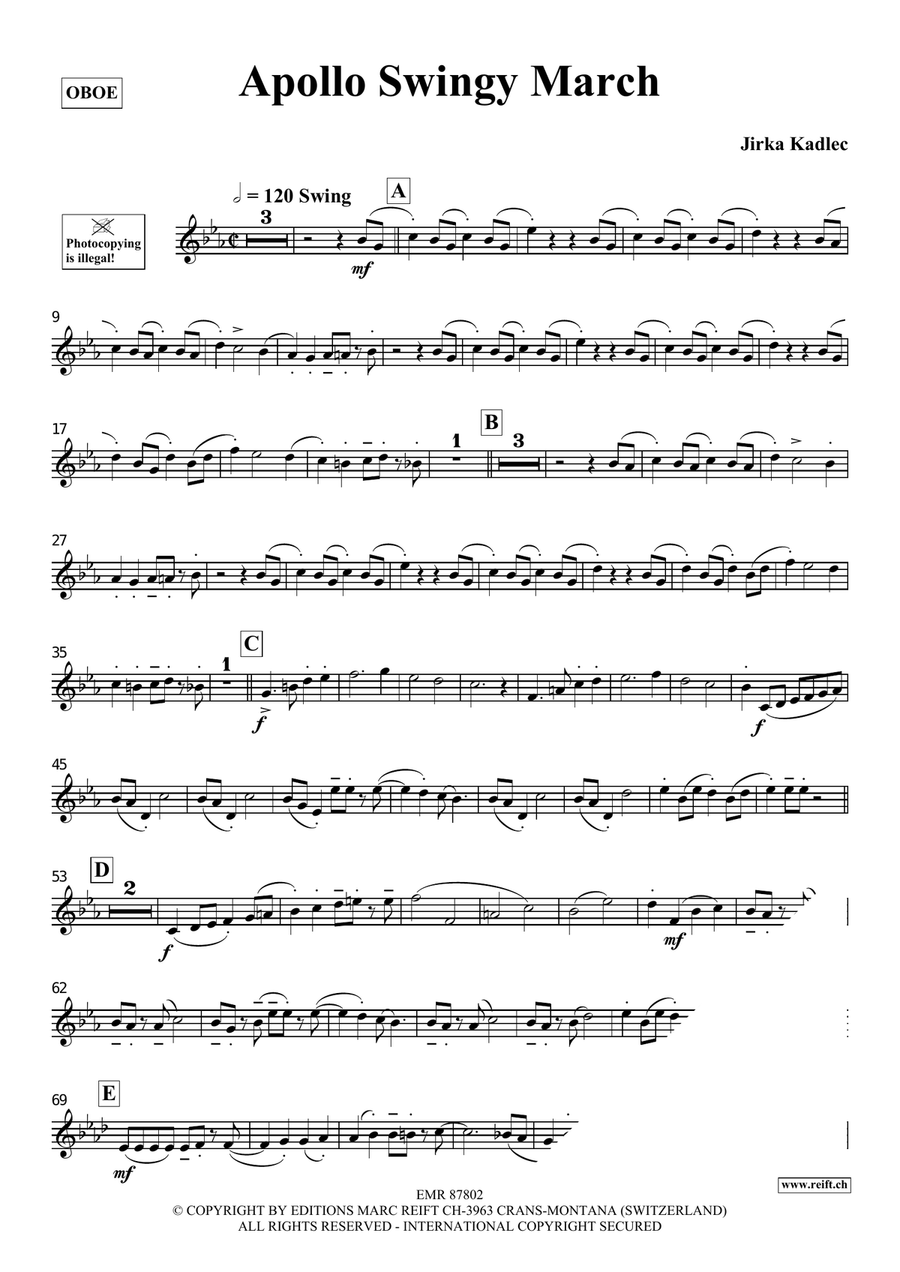 Apollo Swingy March Apollo Swingy March Piano Accompaniment scores gallery preview page 3
