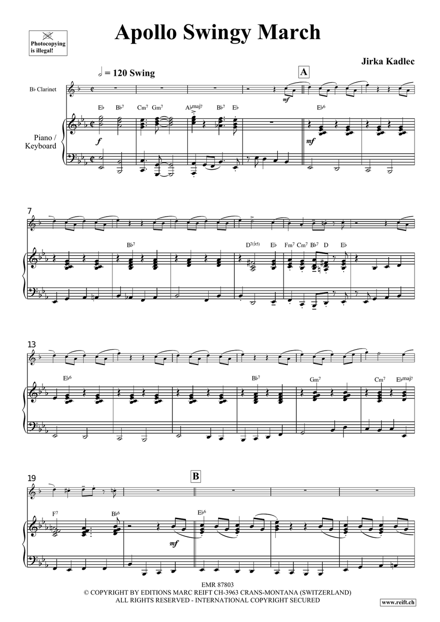 Apollo Swingy March Apollo Swingy March Clarinet Solo scores gallery preview page 4