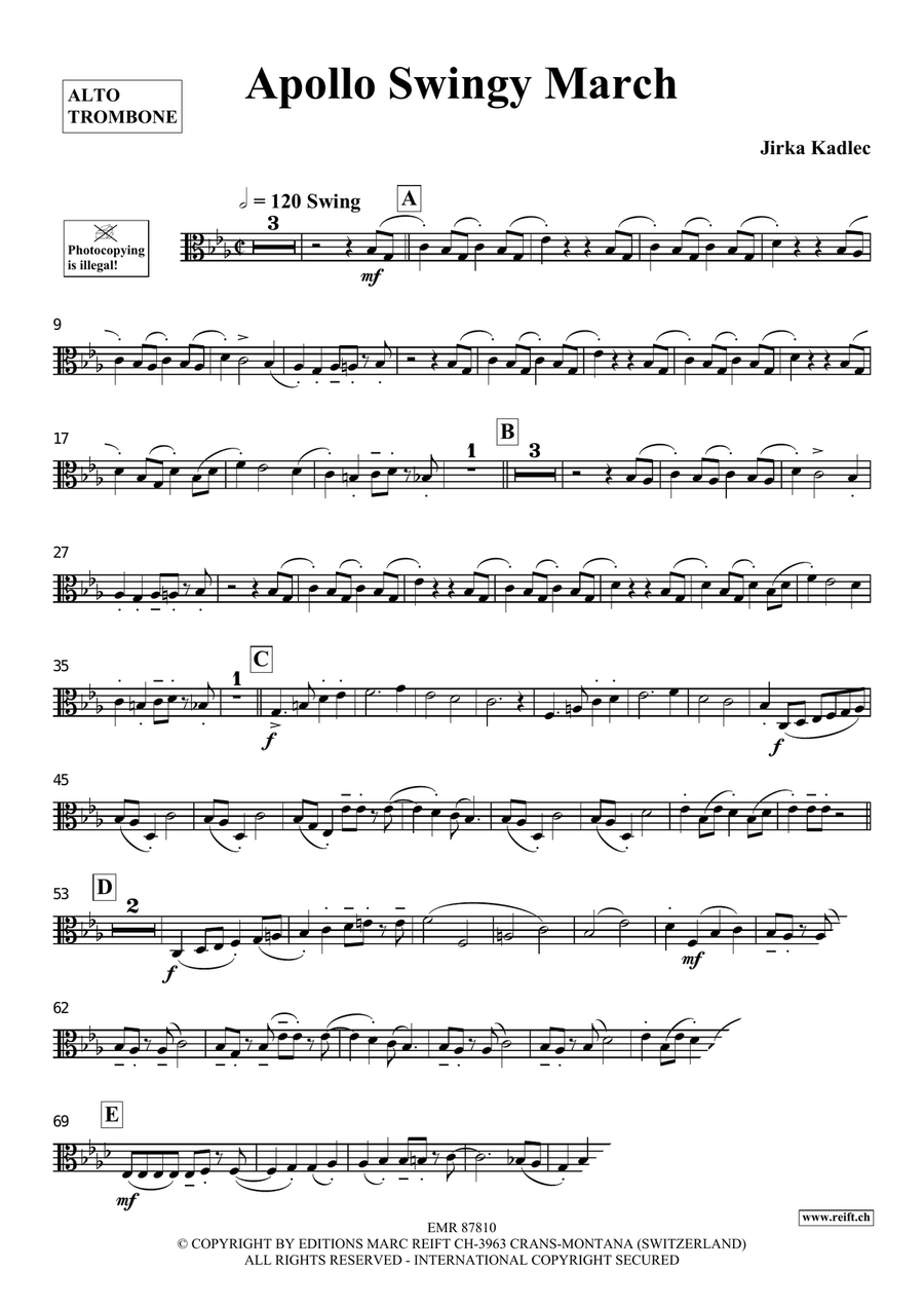 Apollo Swingy March Apollo Swingy March Piano Accompaniment scores gallery preview page 3