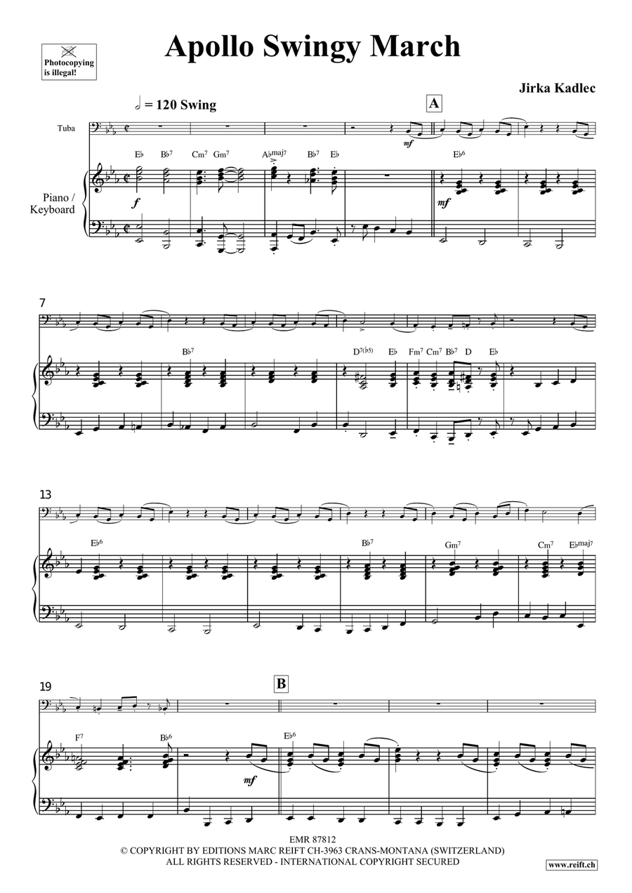 Apollo Swingy March Apollo Swingy March Tuba scores gallery preview page 4