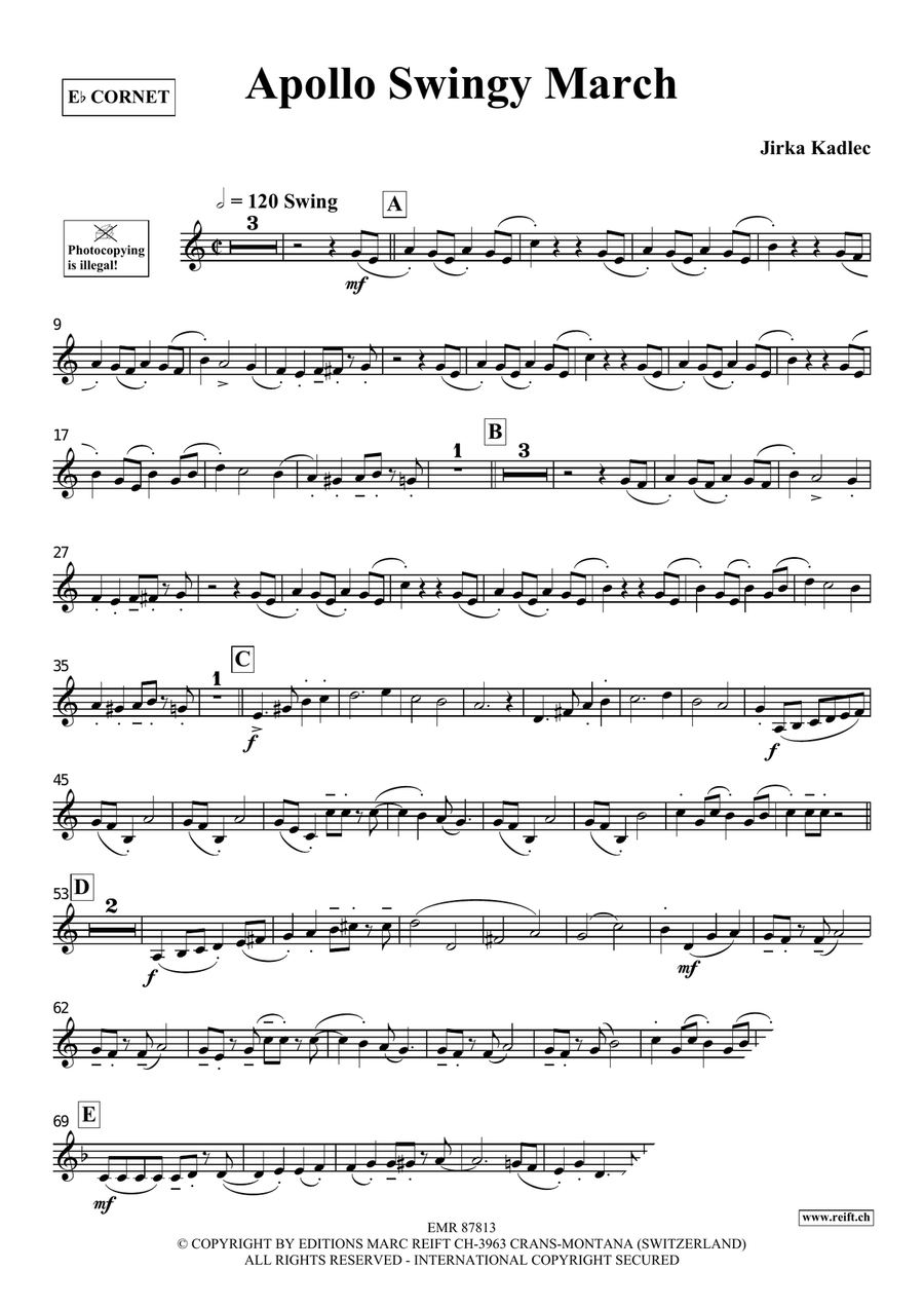 Apollo Swingy March Apollo Swingy March Cornet scores gallery preview page 3